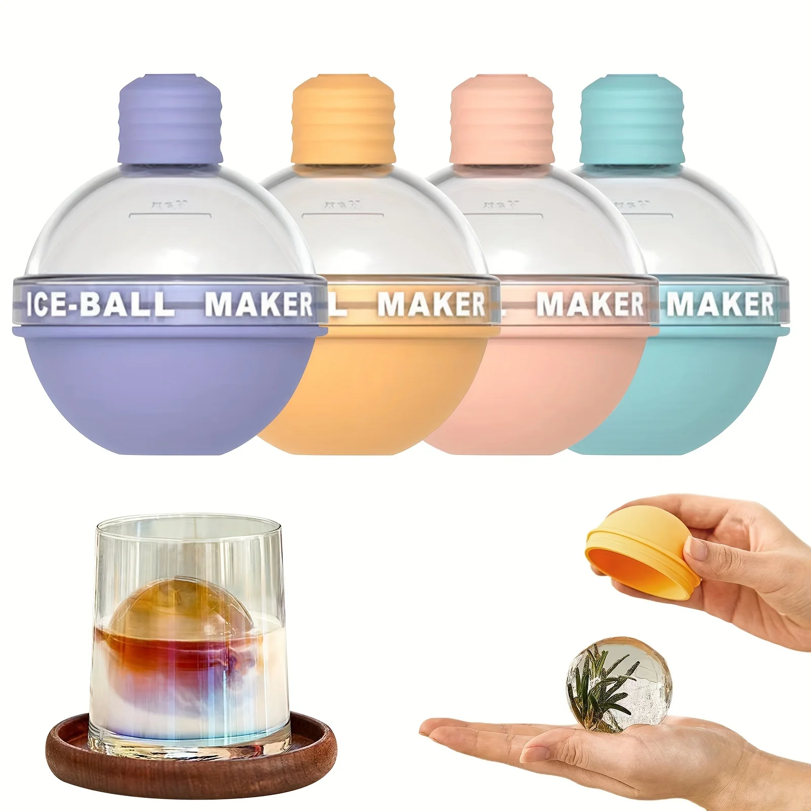 Ice Mold Sphere - 1/4 Paket Büyük Yuvarlak Buz Yapıcı